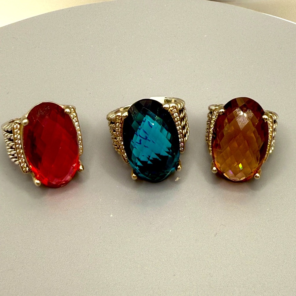 David YURMAN BIG BOLD & Beautiful! Choice Tourmaline or Morganite!
